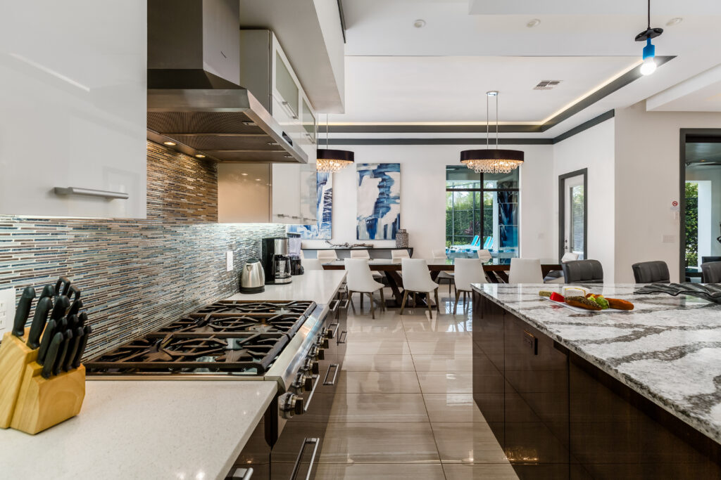 Fully equipped kitchen in reunion resort