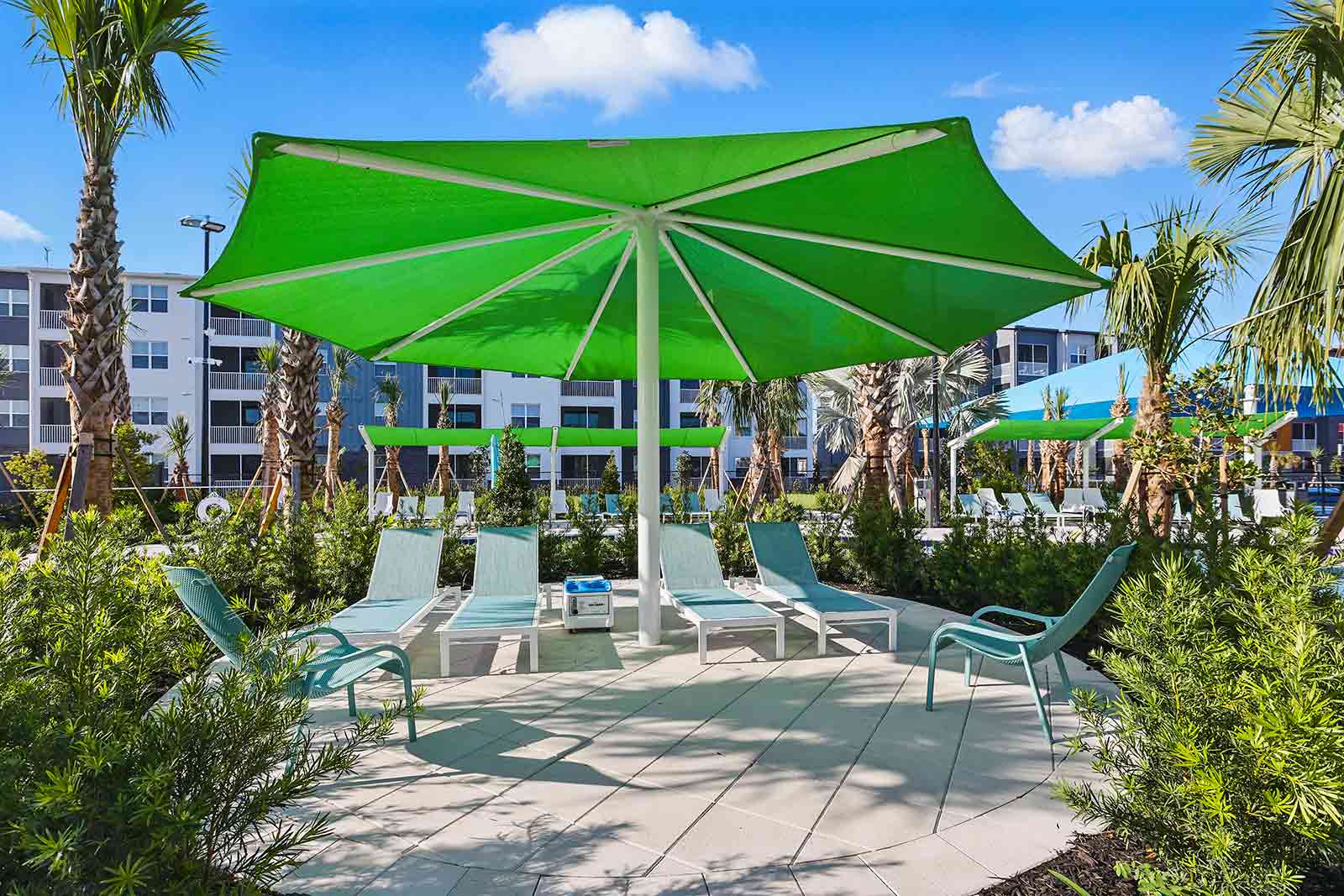lazy loop covered seating