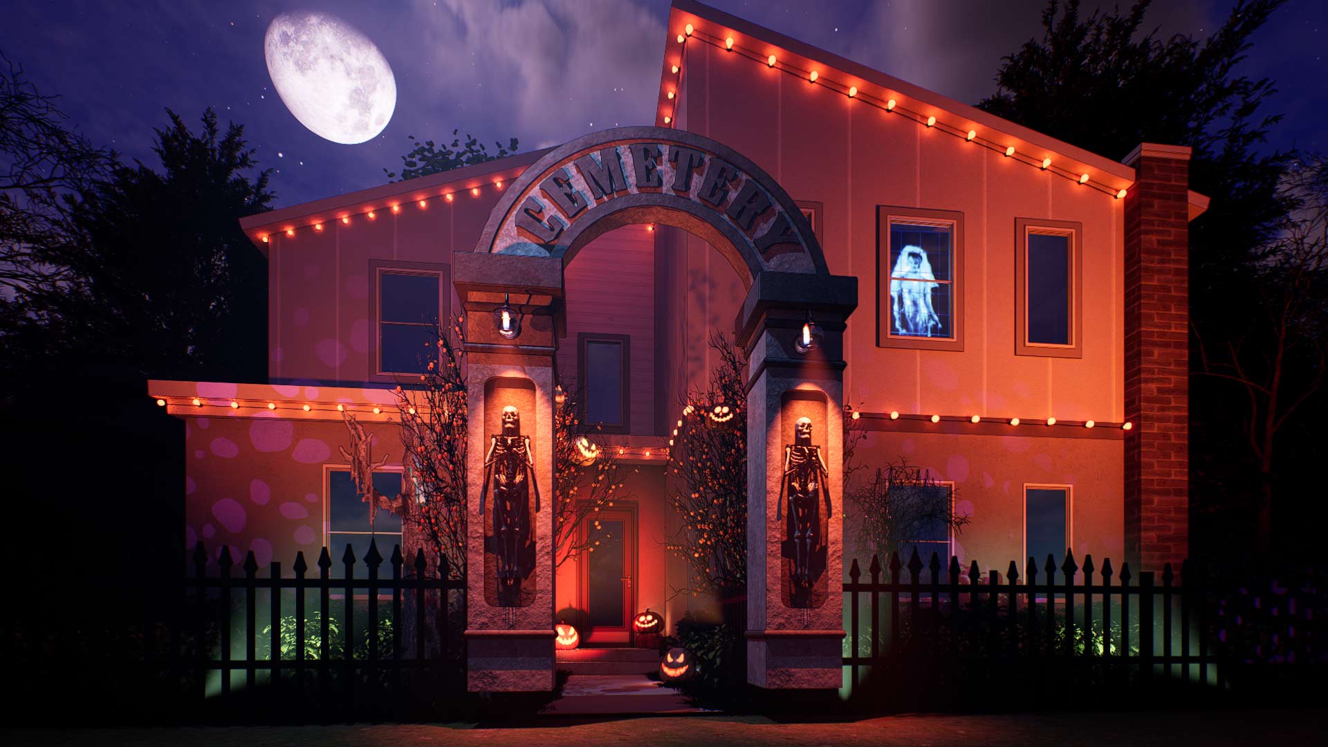 haunted house exterior