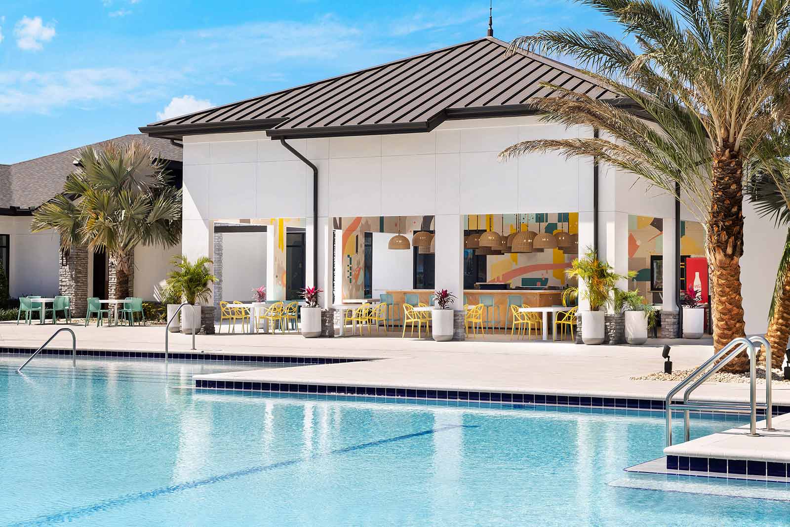 aqua bay restaurant next to grand resort pool