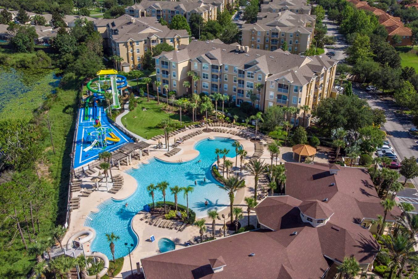 resort pool and park