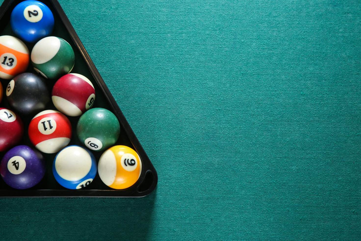 pool ball and rack