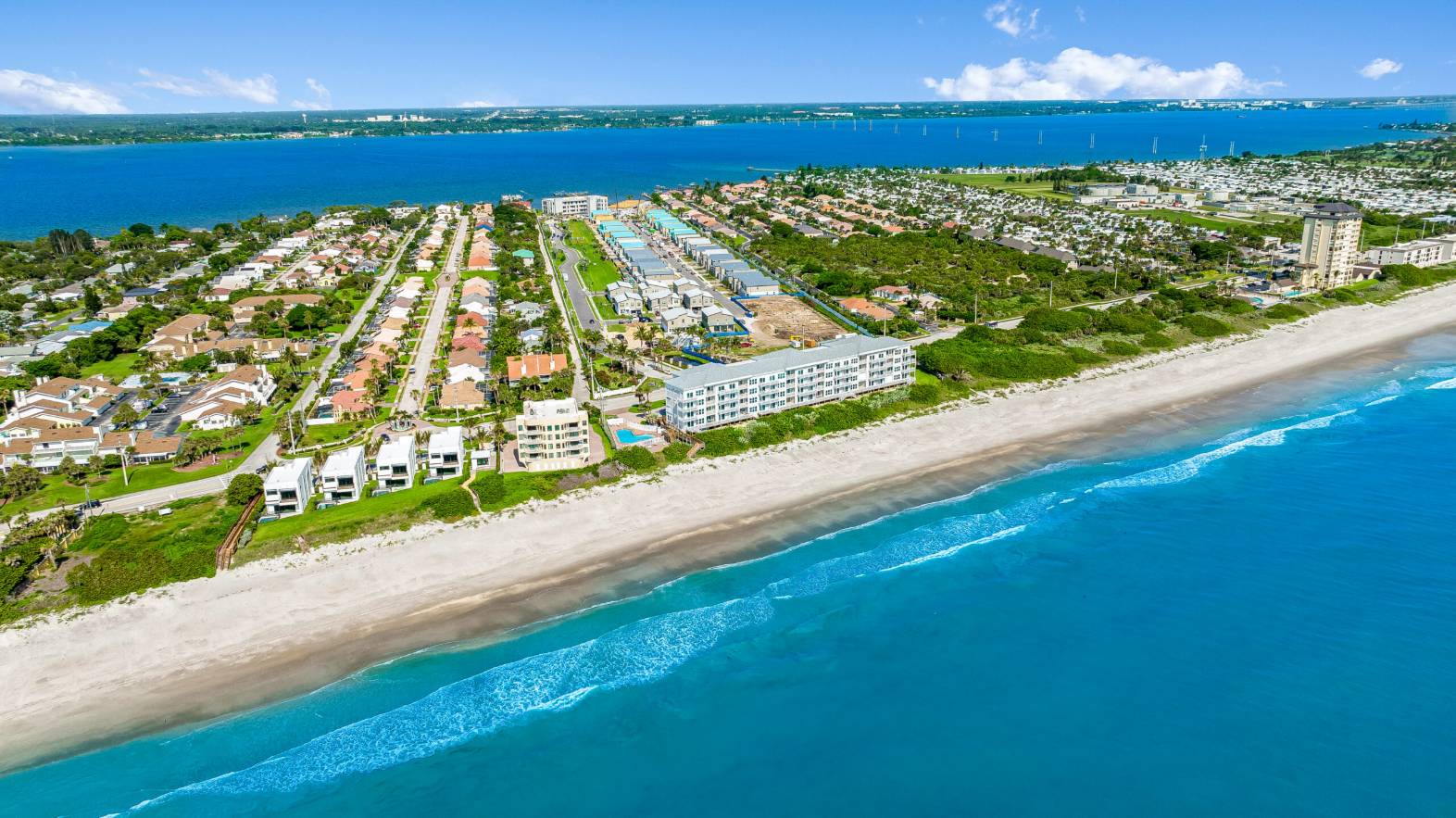 view of melbourne beach and ocean