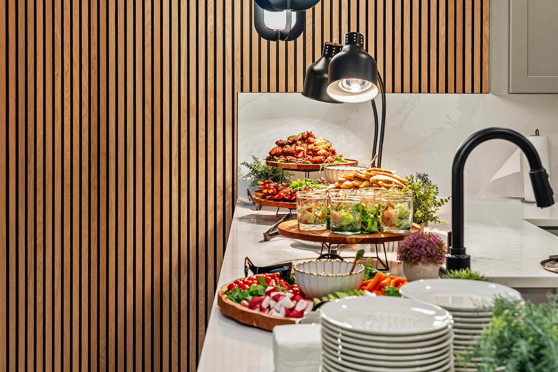 buffet set up for pesach orlando at villatel orlando resort