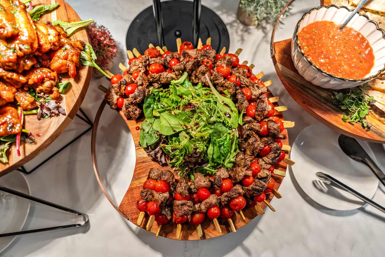 buffet set up for passover orlando at villatel orlando resort