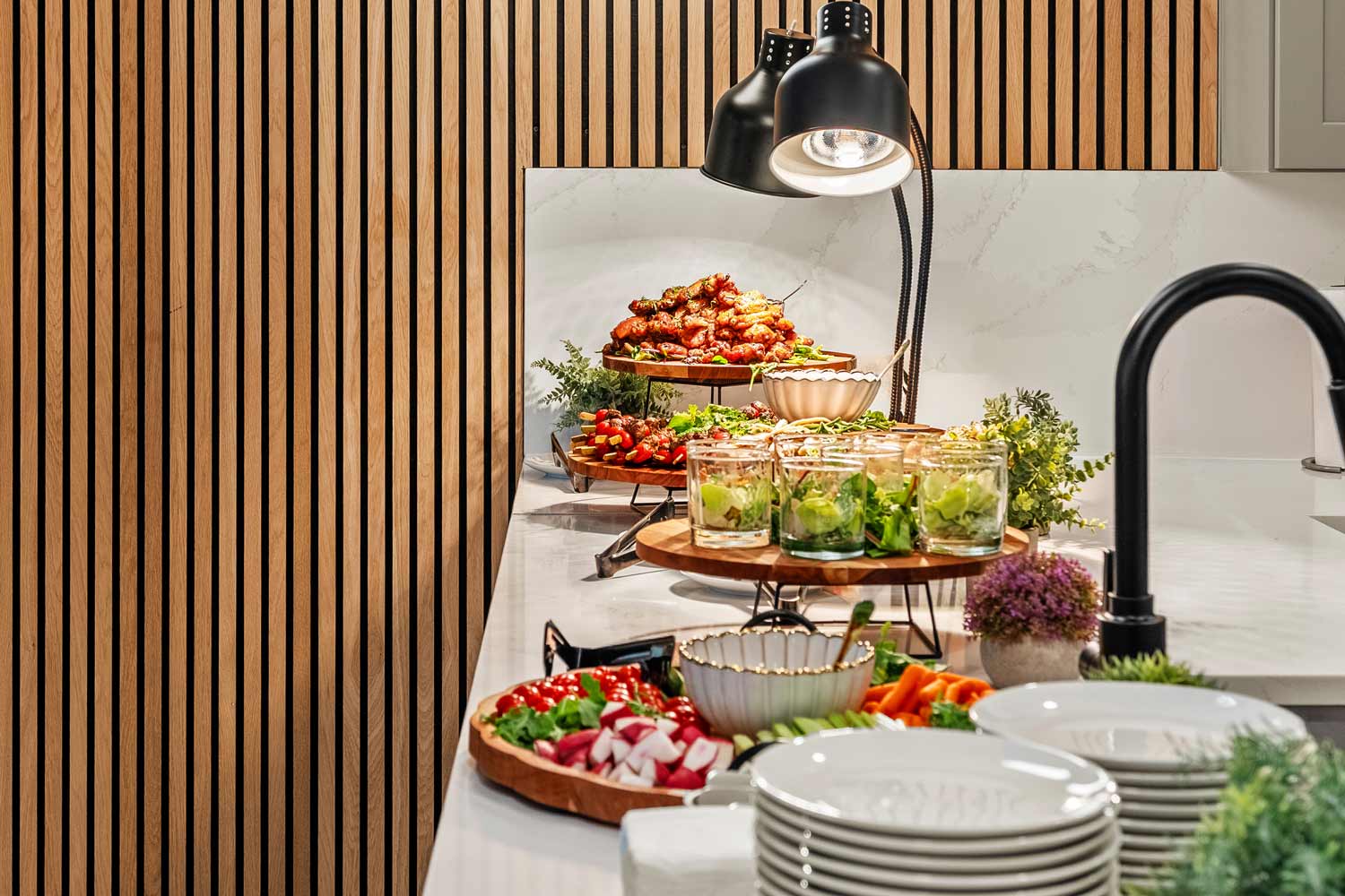 buffet set up for pesach orlando at villatel orlando resort